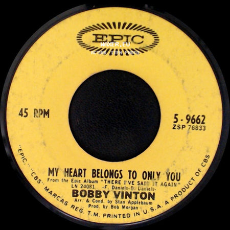 Bobby Vinton - My Heart Belongs To Only You / Warm And Tender side A