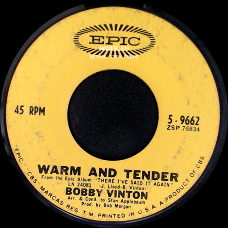 Bobby Vinton - My Heart Belongs To Only You / Warm And Tender side B