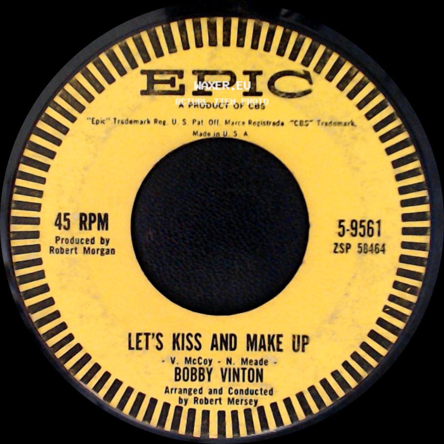 Bobby Vinton - Trouble Is My Middle Name / Let's Kiss And Make Up side B