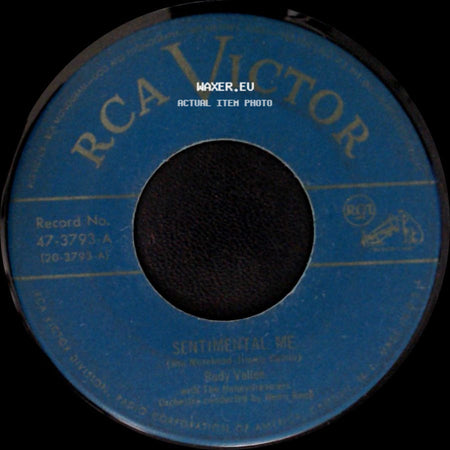 Bobby Vinton / Rudy Vallee - Sentimental Me / Niccolo And His Piccolo side A