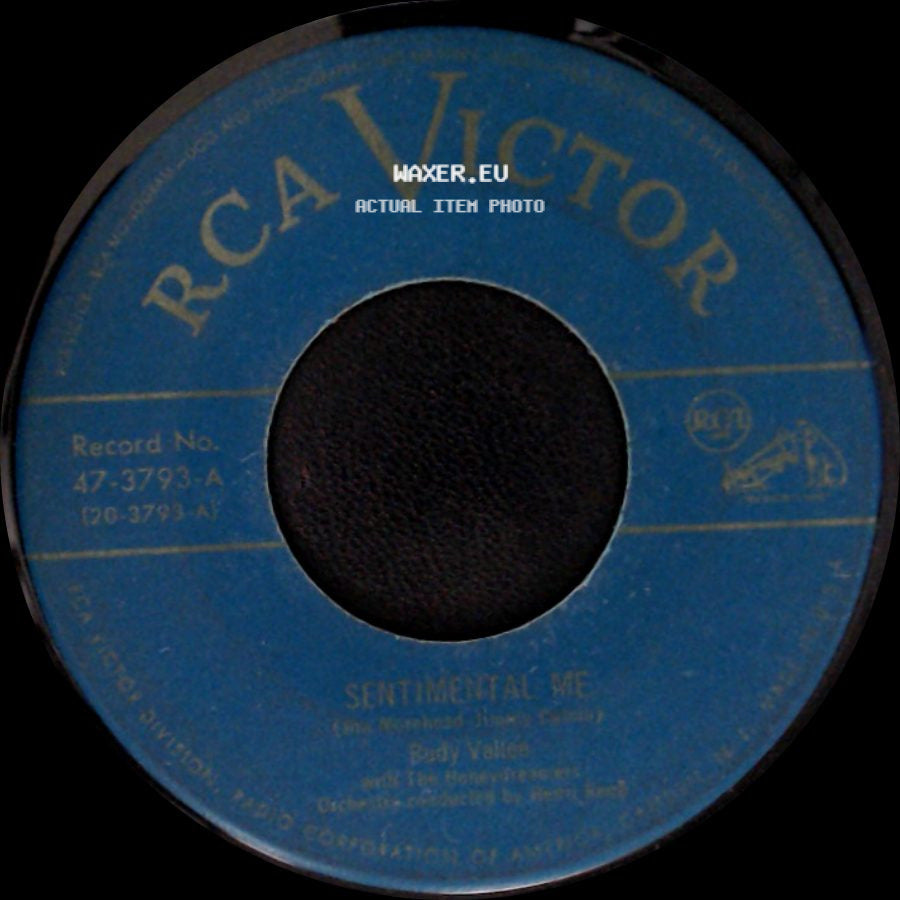 Bobby Vinton / Rudy Vallee - Sentimental Me / Niccolo And His Piccolo side A