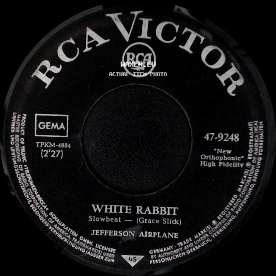 Jefferson Airplane - White Rabbit / Plastic Fantastic Lover side A