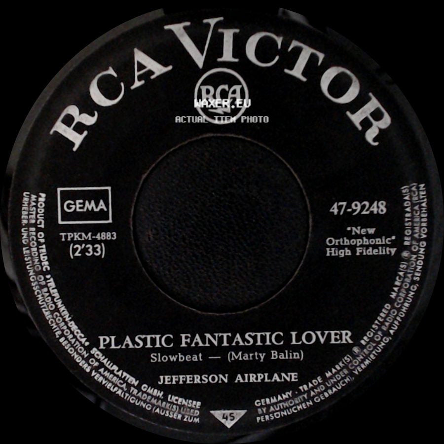 Jefferson Airplane - White Rabbit / Plastic Fantastic Lover side B