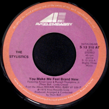 The Stylistics - You Make Me Feel Brand New / Only For The Children side A