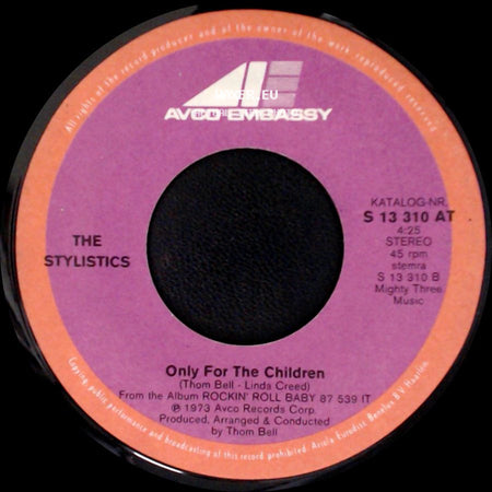 The Stylistics - You Make Me Feel Brand New / Only For The Children side B