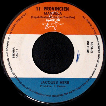 11 Provincien / Jacques Herb - Ik Wil Nog Even Met Je Praten / 11 Provincien Manuela side B