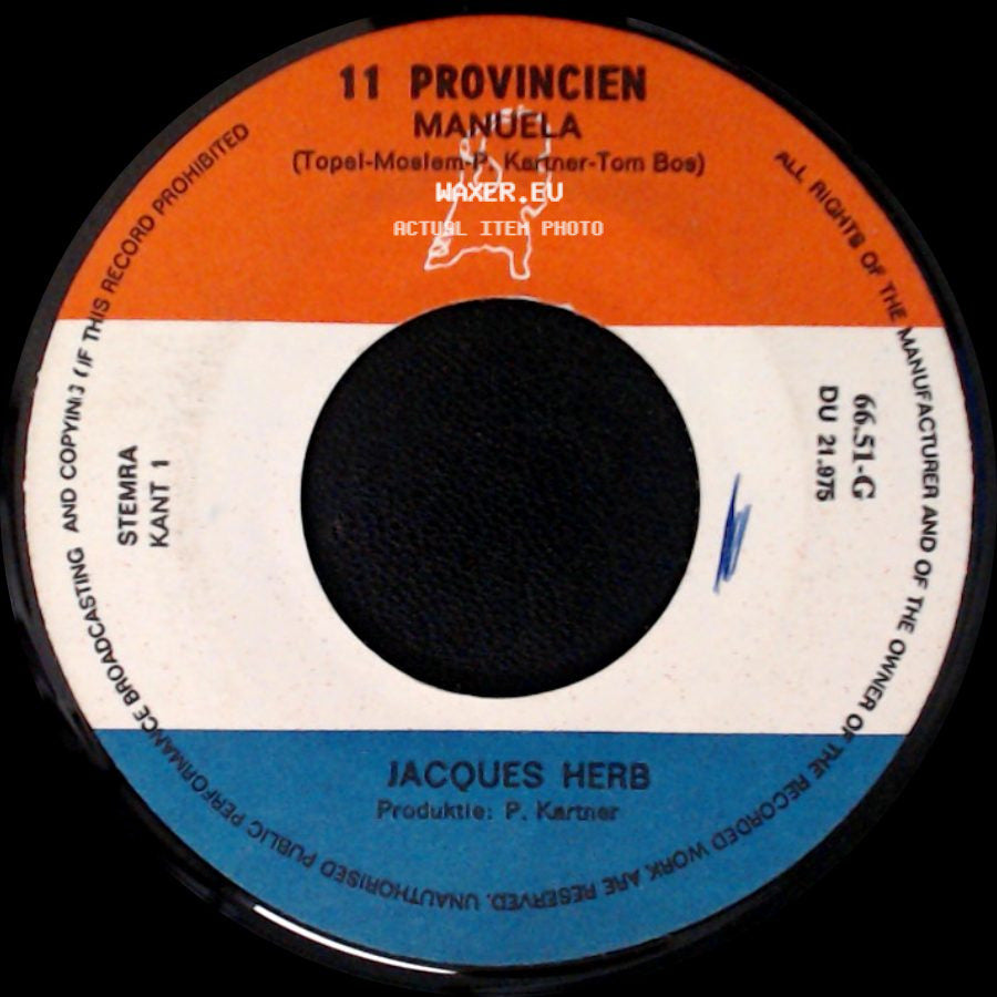11 Provincien / Jacques Herb - Ik Wil Nog Even Met Je Praten / 11 Provincien Manuela side B
