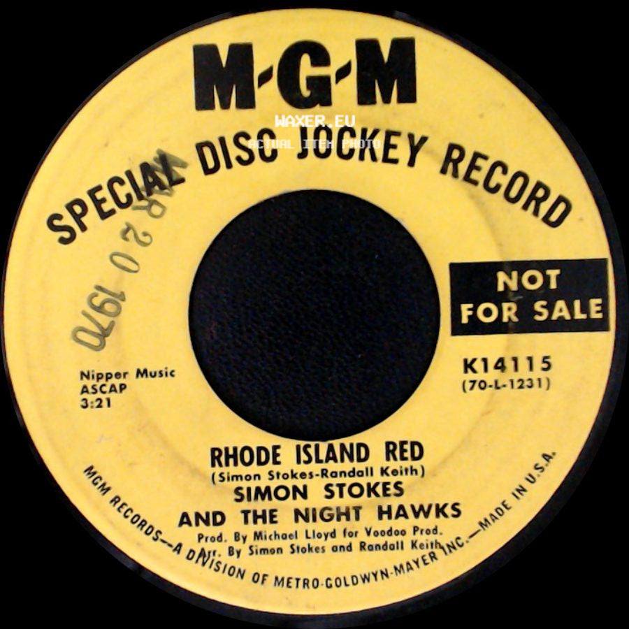 Simon Stokes And The Night Hawks - Rhode Island Red / Southern Girl side A