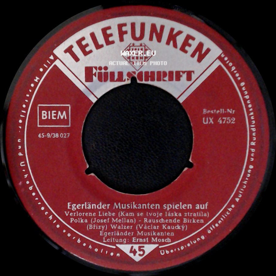 Egerländer Musikanten - Egerländer Musikanten Spielen Auf / Kuducks-Walzer/Fuchsgraben (U Jezu) Polka side A