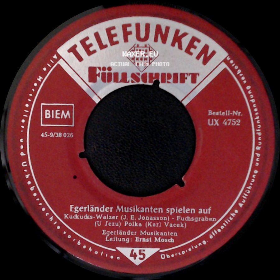 Egerländer Musikanten - Egerländer Musikanten Spielen Auf / Kuducks-Walzer/Fuchsgraben (U Jezu) Polka side B