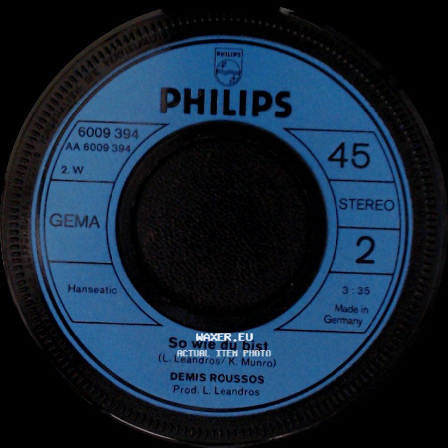Demis Roussos - So Wie Du Bist / Schönes Mädchen Aus Arcadia side A