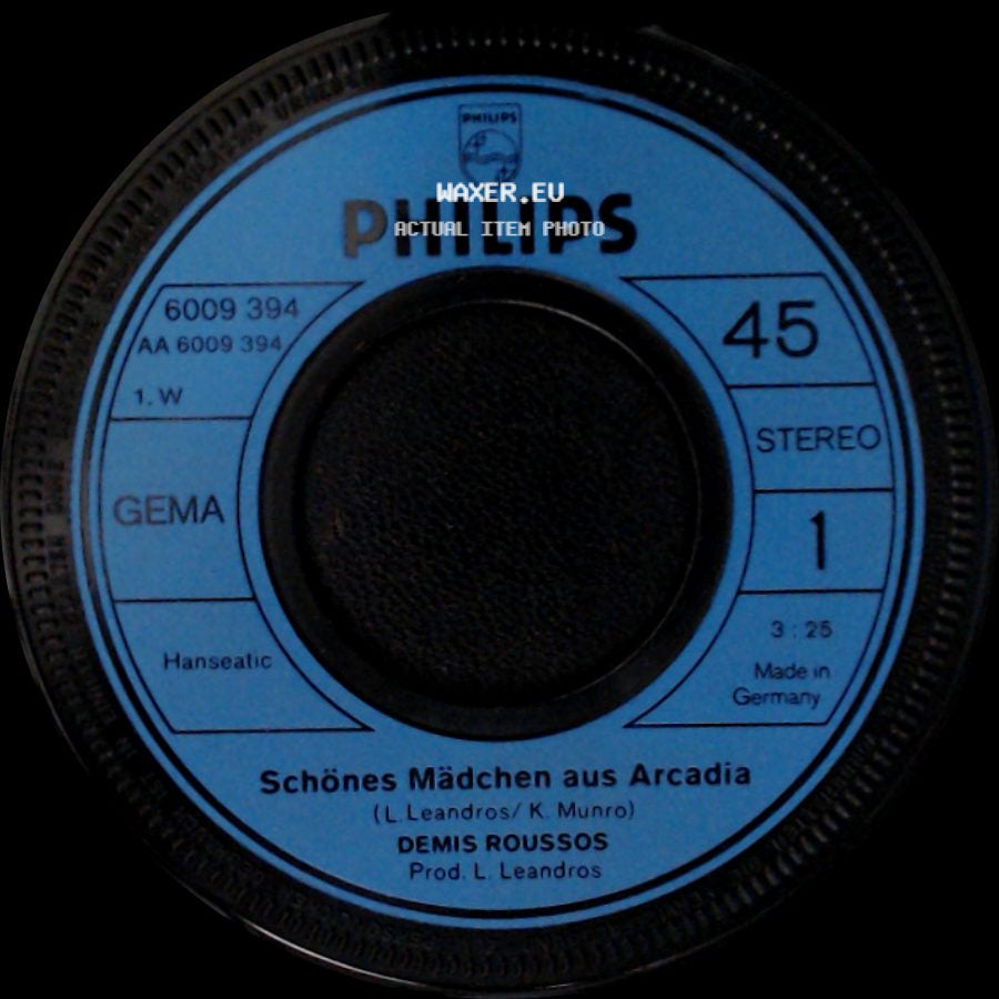 Demis Roussos - So Wie Du Bist / Schönes Mädchen Aus Arcadia side B