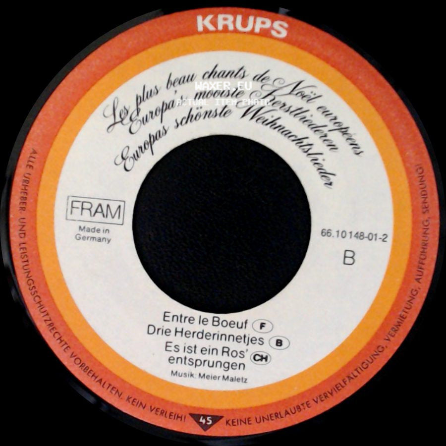 Unknown Artist - Oh Du Fröhliche / Jingle Bells / Adeste Fideles / Unknown Title B side B