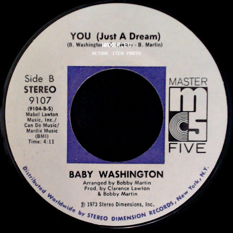 Baby Washington - I've Got To Break Away / You (Just A Dream) side B