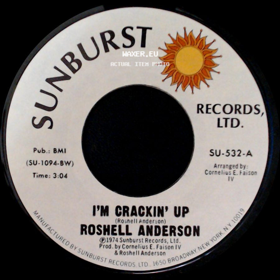 Roshell Anderson - Moonlight Trip / I'm Crackin' Up side B