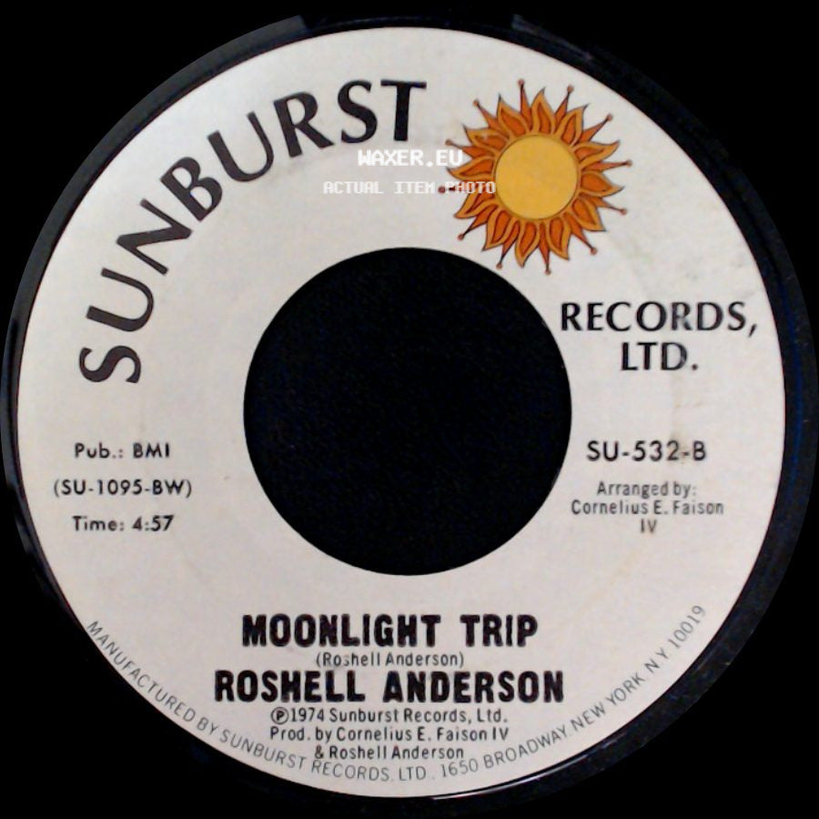 Roshell Anderson - Moonlight Trip / I'm Crackin' Up side A