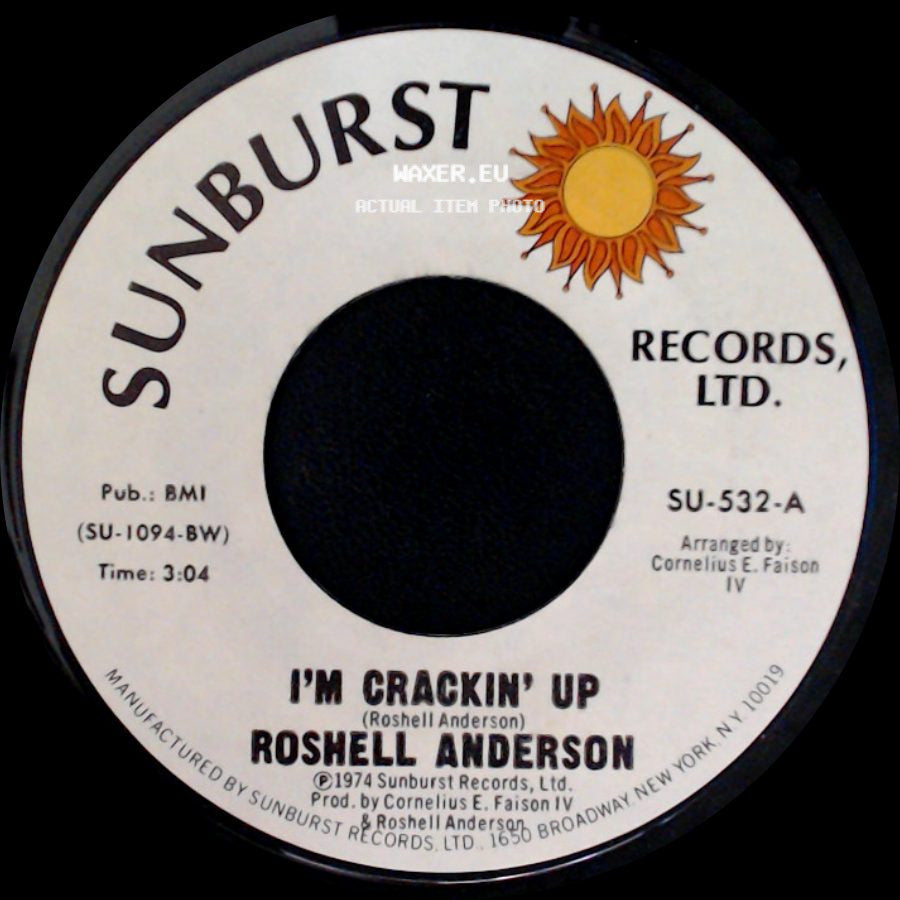 Roshell Anderson - Moonlight Trip / I'm Crackin' Up side B