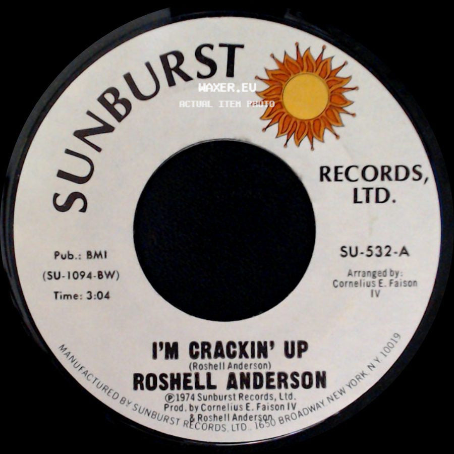 Roshell Anderson - Moonlight Trip / I'm Crackin' Up side B