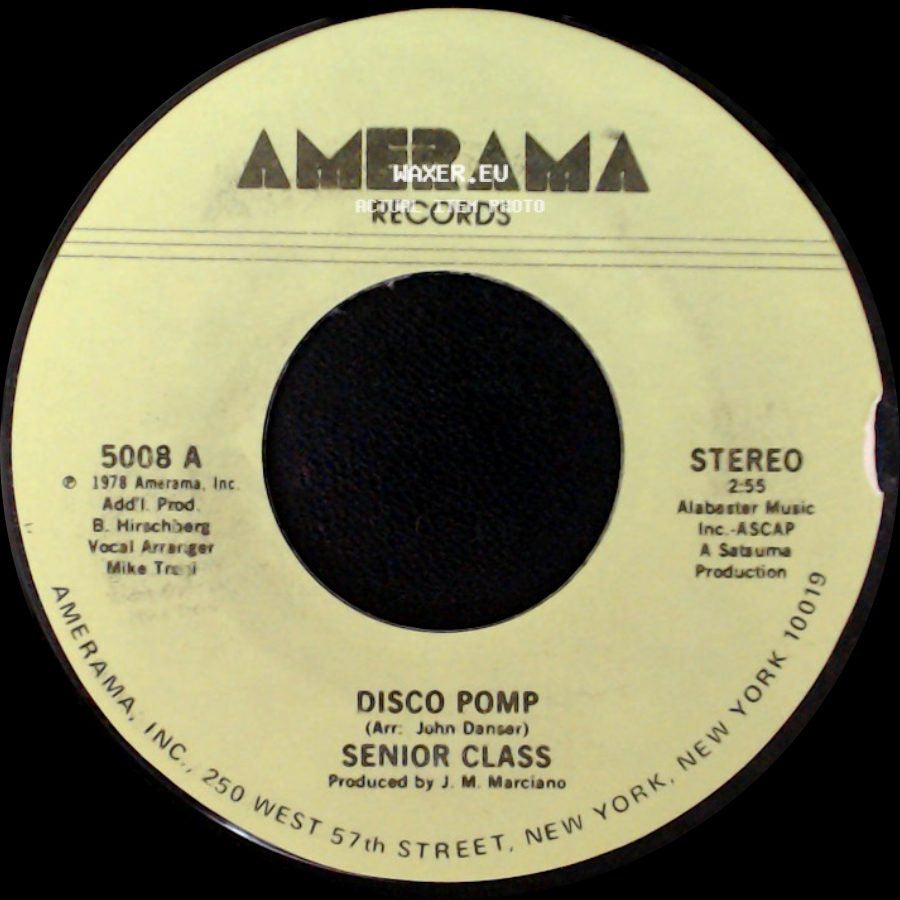 Senior Class - Disco Pomp, Too / Disco Pomp side B