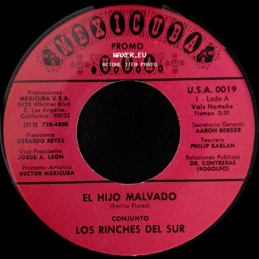 Los Rinches Del Sur - El Hijo Malvado / La Troca side A