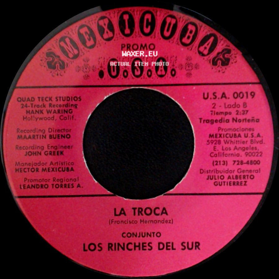 Los Rinches Del Sur - El Hijo Malvado / La Troca side B