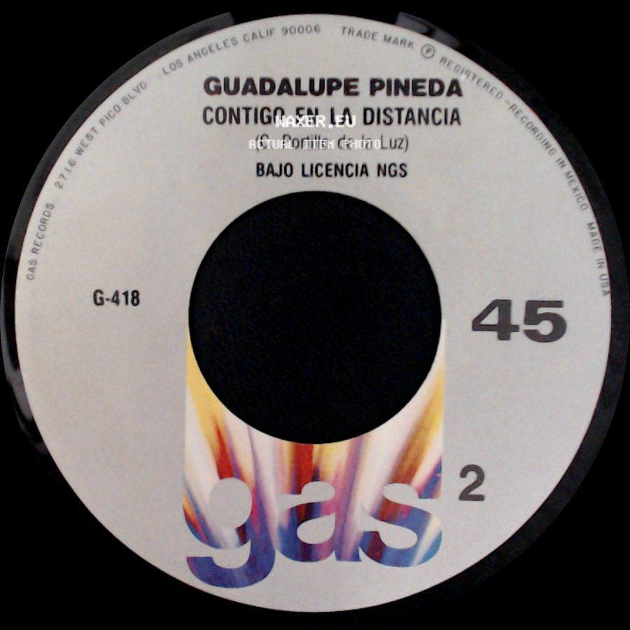 Guadalupe Pineda - Te Amo / Contigo En La Distancia side B