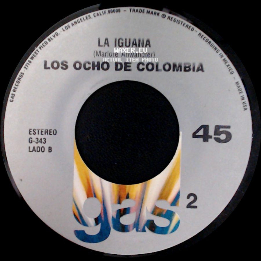 Los Ocho De Colombia - La Millonaria / La Iguana side B