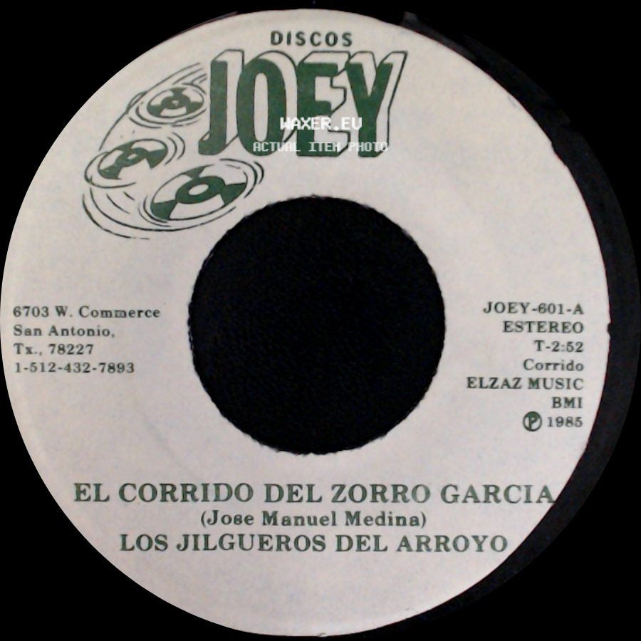Los Jilgueros Del Arroyo - Corazon Chiquitito / El Corrido Del Zorro Garcia side B