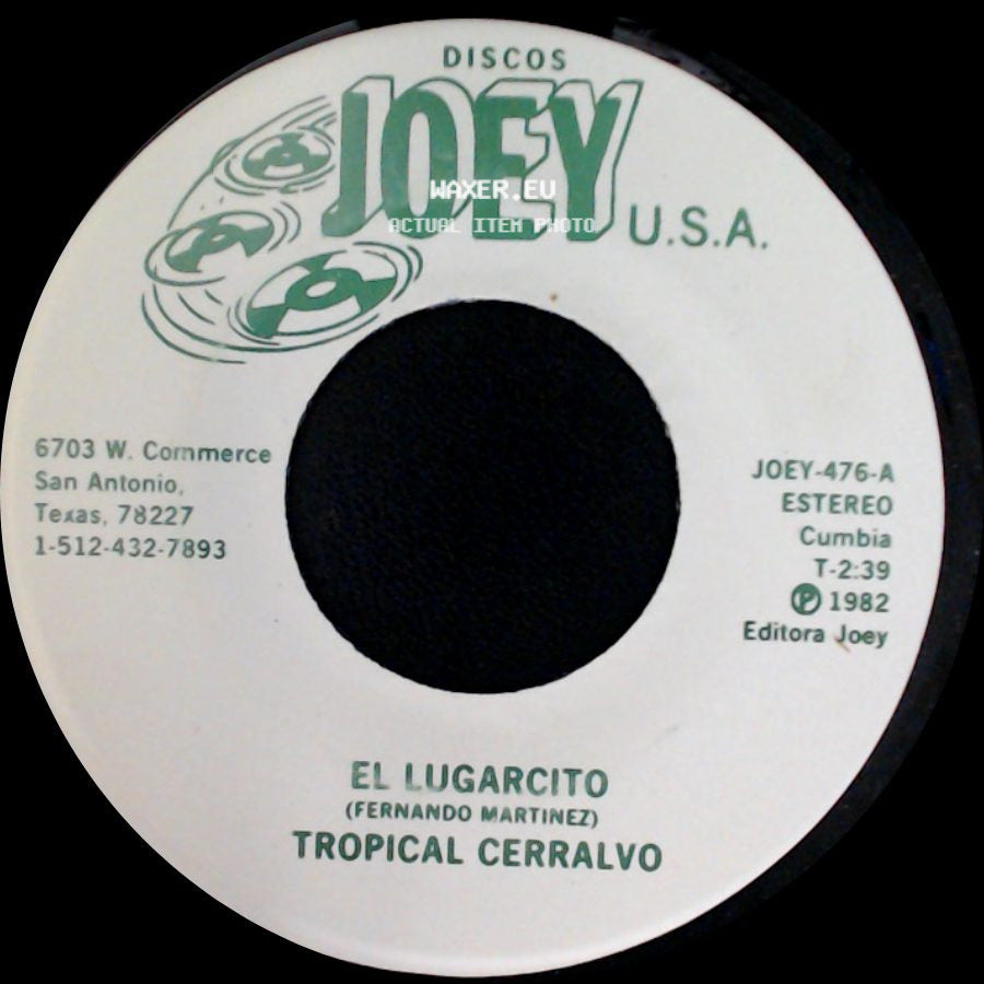 Tropical Cerralvo - Libres Para Amar / El Lugarcito side B