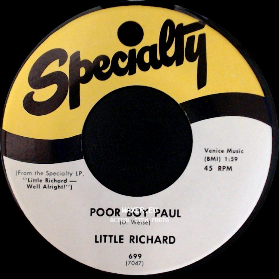 Little Richard - Poor Boy Paul / Wonderin' side A
