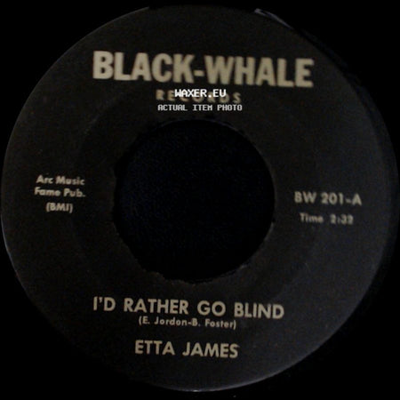 Etta James / The Whispers - I'd Rather Go Blind / The Time Will Come side A