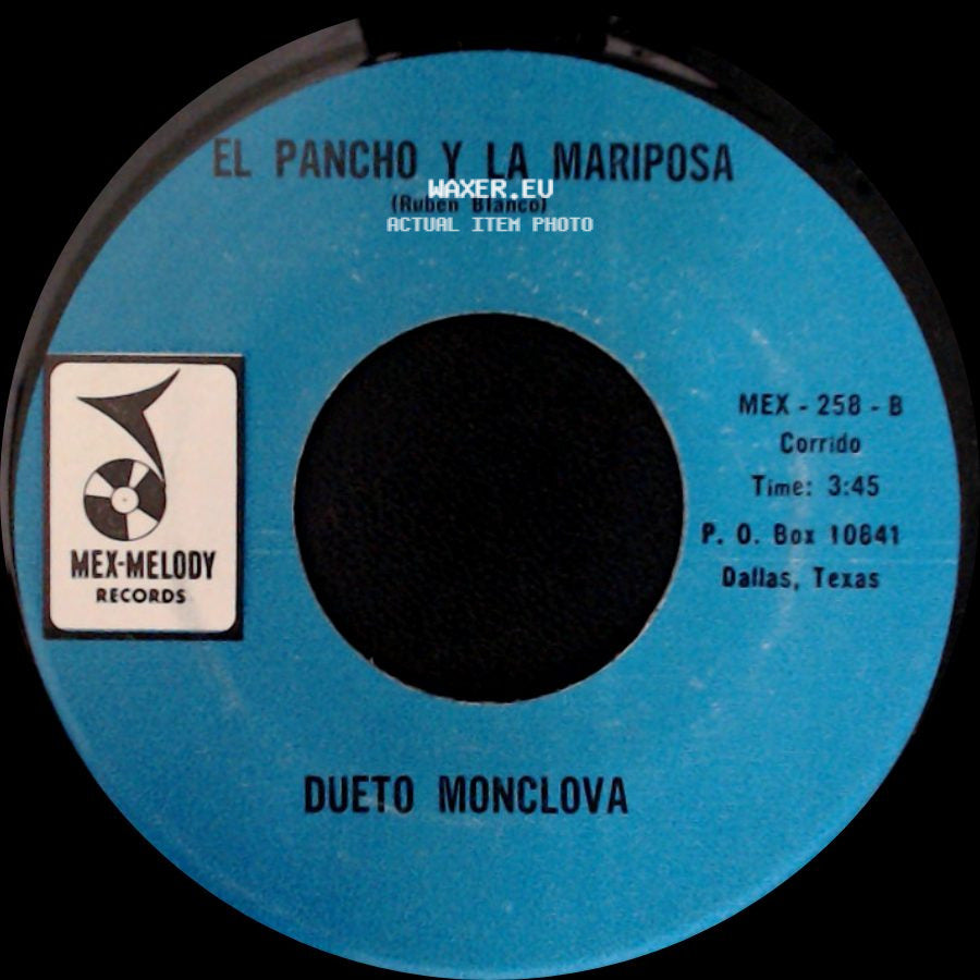Dueto Monclova - Blanca Rosita / El Pancho Y La Mariposa side B
