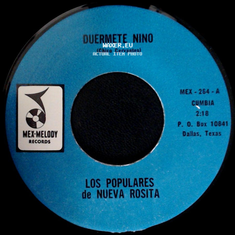 Los Populares De Nueva Rosita - Coquito De Agua / Duermete Nino side B