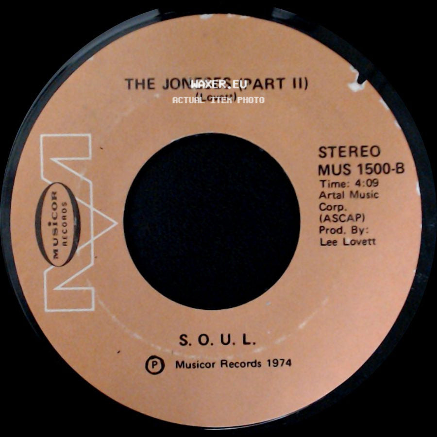 The Joneses (Part Ii) / S.O.U.L. - S.O.U.L. / The Joneses (Part I) side A