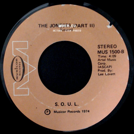 The Joneses (Part Ii) / S.O.U.L. - S.O.U.L. / The Joneses (Part I) side A