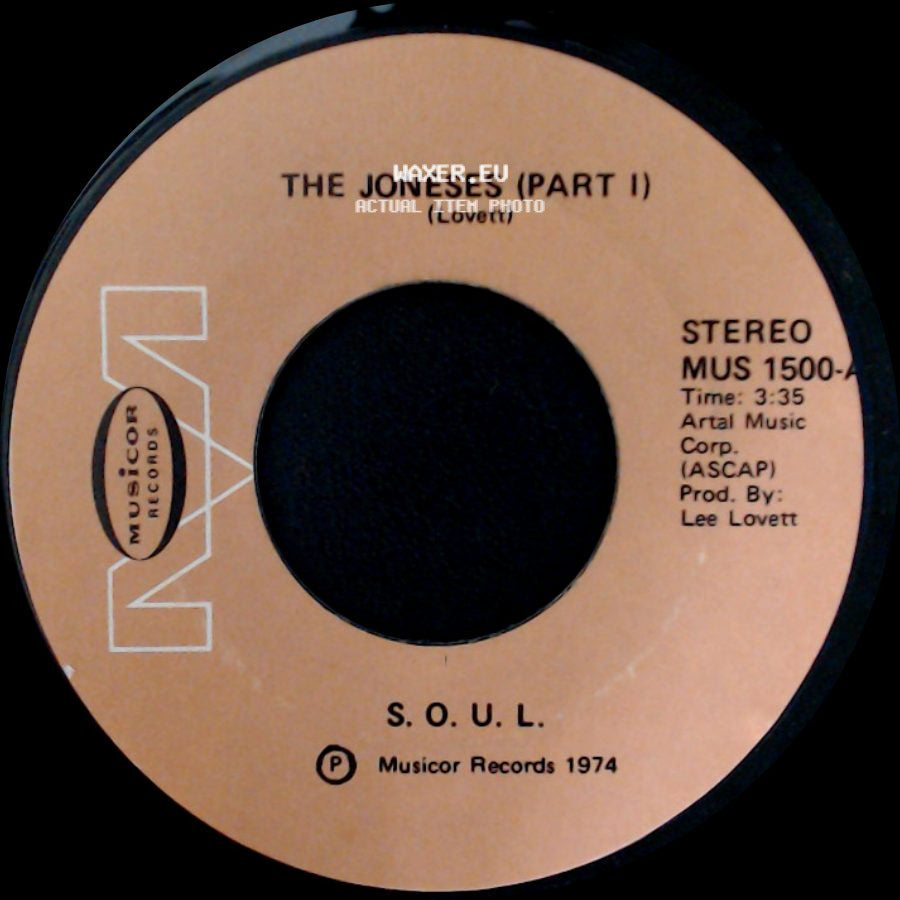 The Joneses (Part Ii) / S.O.U.L. - S.O.U.L. / The Joneses (Part I) side B