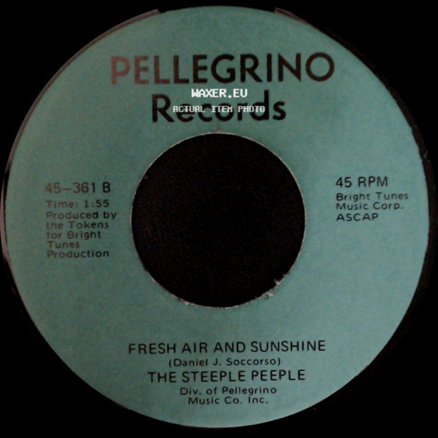 The Steeple Peeple - Tomorrow (He'll Be Coming Home) / Fresh Air And Sunshine side B