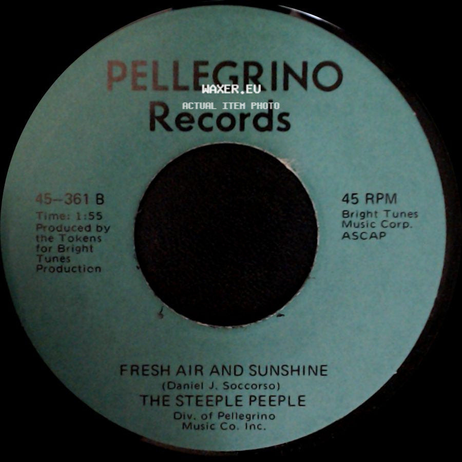 The Steeple Peeple - Tomorrow (He'll Be Coming Home) / Fresh Air And Sunshine side B