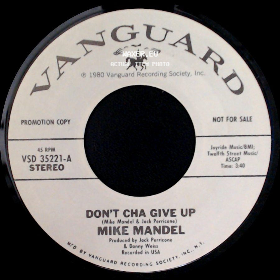 Mike Mandel - Don't Cha Give Up / Don't Cha Give Up side B