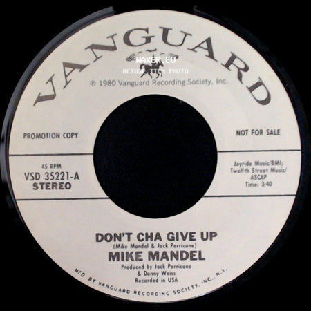 Mike Mandel - Don't Cha Give Up / Don't Cha Give Up side B