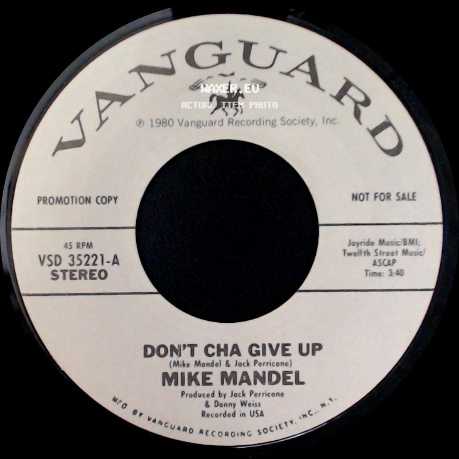 Mike Mandel - Don't Cha Give Up / Don't Cha Give Up side A