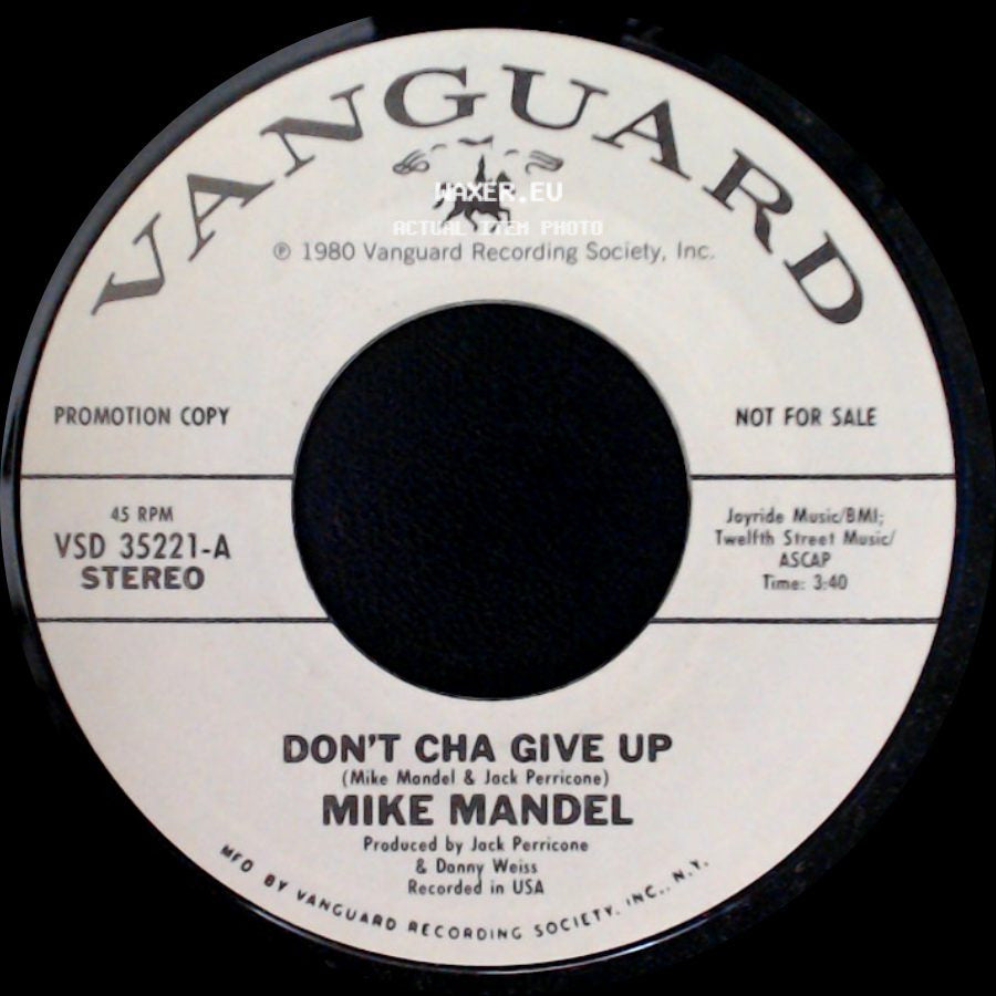 Mike Mandel - Don't Cha Give Up / Don't Cha Give Up side B
