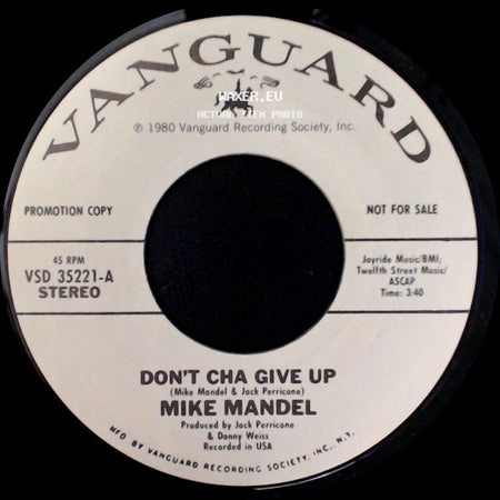 Mike Mandel - Don't Cha Give Up / Don't Cha Give Up side B