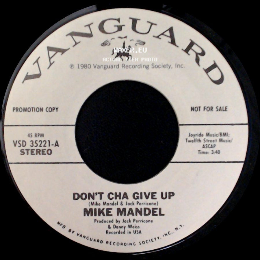 Mike Mandel - Don't Cha Give Up / Don't Cha Give Up side B