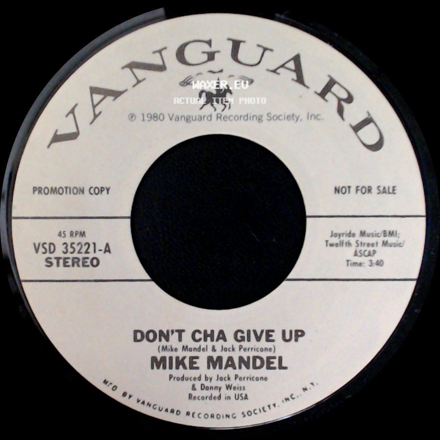 Mike Mandel - Don't Cha Give Up / Don't Cha Give Up side A