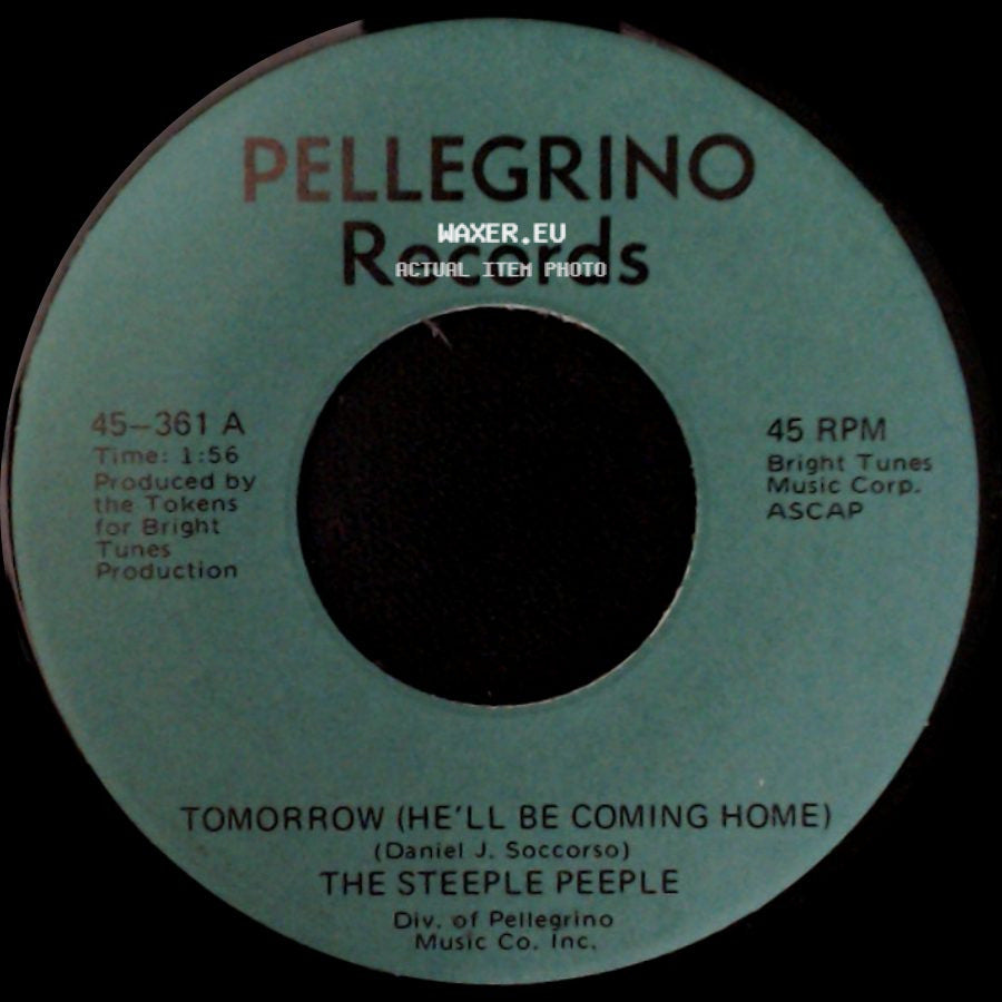The Steeple Peeple - Fresh Air And Sunshine / Tomorrow (He'll Be Coming Home) side B
