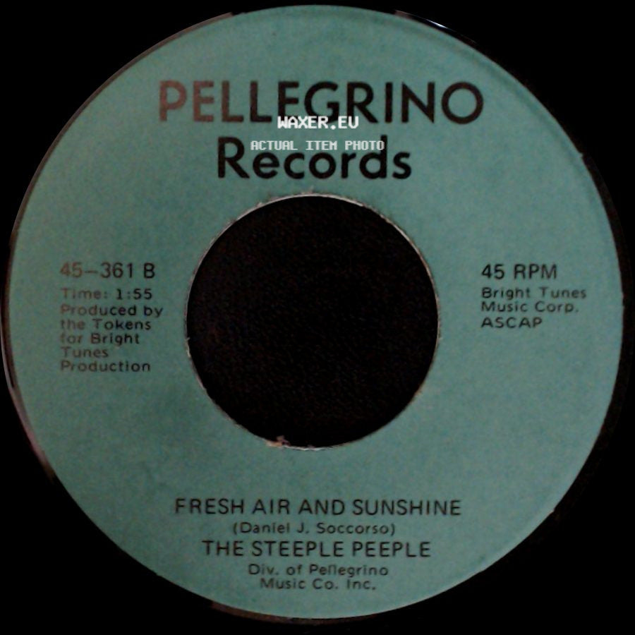 The Steeple Peeple - Tomorrow (He'll Be Coming Home) / Fresh Air And Sunshine side B