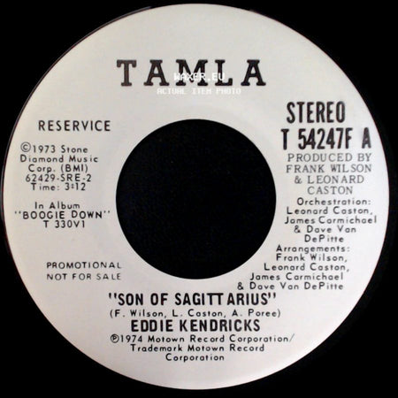 Eddie Kendricks - Son Of Sagittarius / Son Of Sagittarius side B