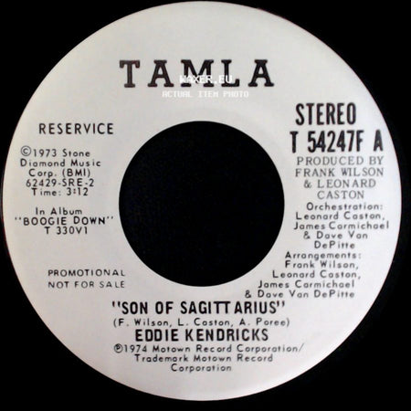 Eddie Kendricks - Son Of Sagittarius / Son Of Sagittarius side A