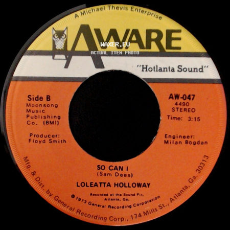 Loleatta Holloway - Cry To Me / So Can I side B